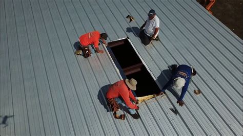 skylight installation on metal roof